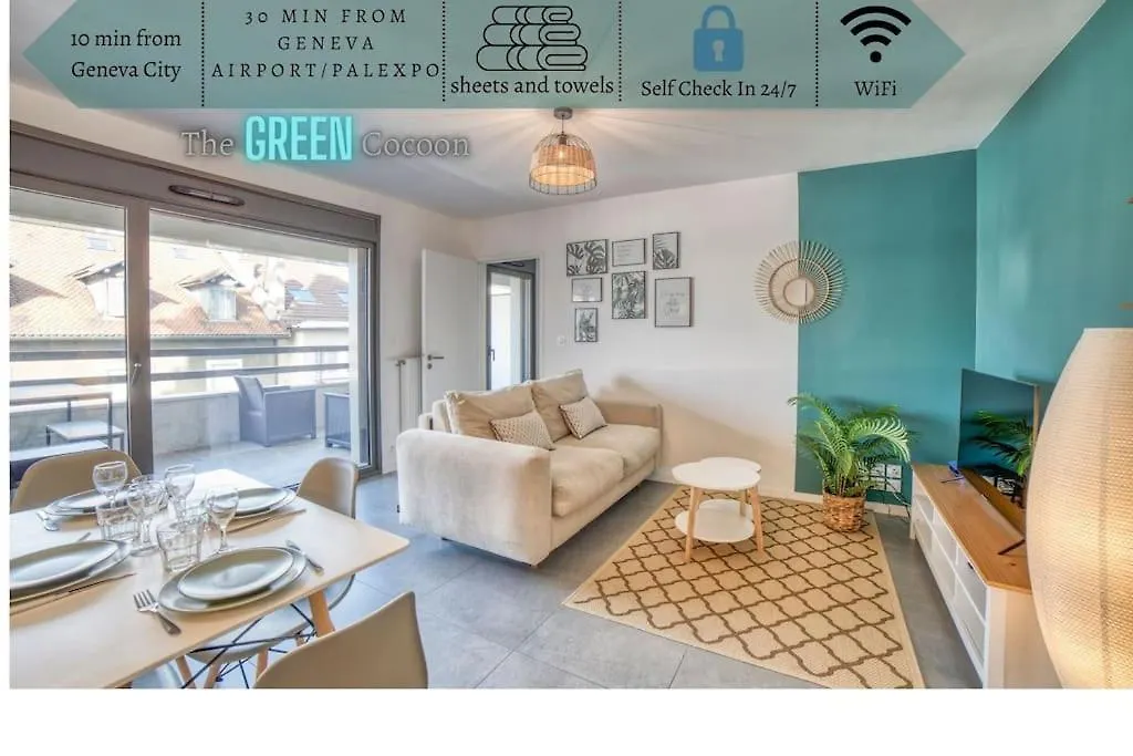 Green Cocon - Gare Annemasse A 3Min-Geneve Acces Direct Appartement